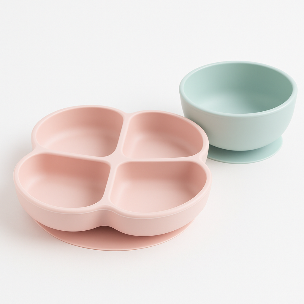 Silicone Suction Plate & Bowl Set